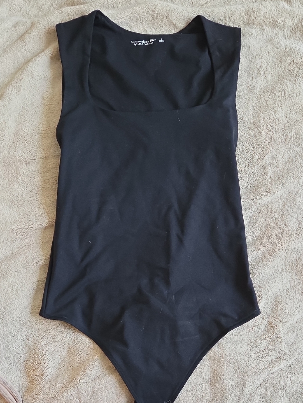 Abercrombie & Fitch Black Square Neck Bodysuit